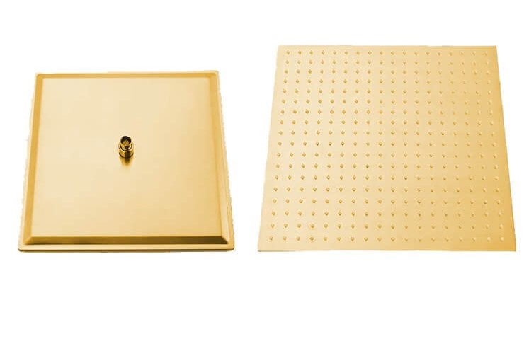 طاسه دش مربعه استانلس 30*30سم ذهبي