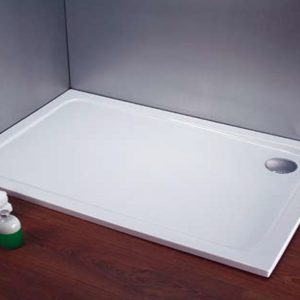 [33023401024] حمام قدم مستطيل بالجانب 120*80سم ابيض ديورافيت