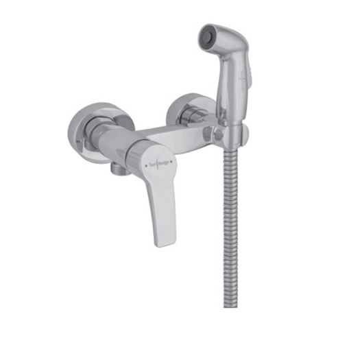 [54031105004] خلاط حمام قدم110مم SD 1135-S-CP بالحامل وشطاف بخرطوم معدن امازون S.D