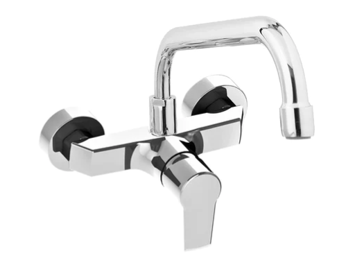 [54032103001] خلاط مطبخ SD1157-CP حائط يد واحده قنطره ماسوره علويه 20مم ادور S.D