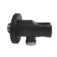 [65050501025] مخرج دفن 1/2"*1/2" SD3210-BC مع حامل سماعه دائري تارا اسود 400مم S.D