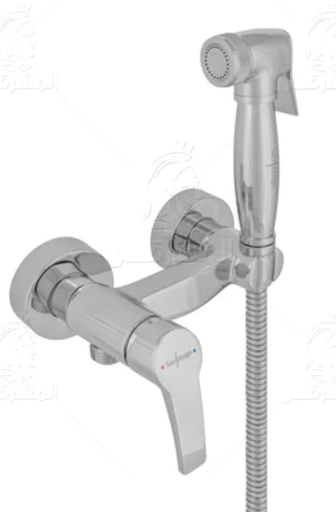 [54031105002] خلاط حمام قدم110مم SD 1134-S-CP بالحامل وشطاف نحاس بخرطوم معدن امازون S.D
