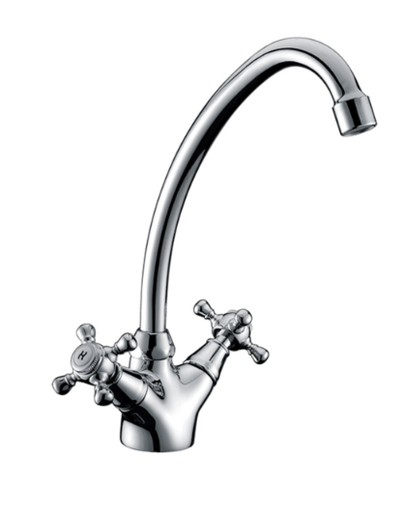 [54031403002] خلاط مطبخ SD2037-2-CP شجره قنطره ماسوره متحركه (قلب سيراميك) مستا S.D