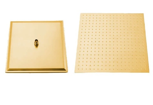 [65110301048] طاسه دش مربعه استانلس 30*30سم ذهبي