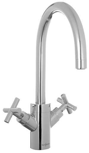[54031303001] خلاط مطبخ SD2074-2-CP قنطره متحركه توين S.D